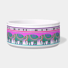 模様のあるアステカ象 ボウル