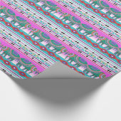 模様のあるアステカ象 ラッピングペーパー (角)