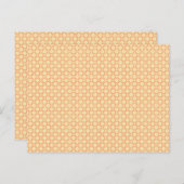 模様のあるオレンジ色と白い背景 ポストカード (正面/裏面)
