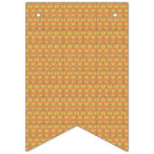 模様のあるオレンジ色と黄色の背景 バンティングフラッグ (第2の旗)