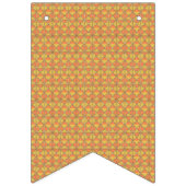 模様のあるオレンジ色と黄色の背景 バンティングフラッグ (第3の旗)