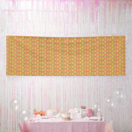 模様のあるオレンジ色と黄色の背景 横断幕