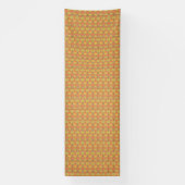 模様のあるオレンジ色と黄色の背景 横断幕 (縦)