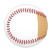 模様のあるオレンジ色と黄色の背景 野球ボール (正面左)