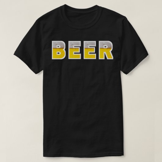 模様のあるビールt tシャツ (デザイン正面)