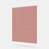 模様のあるピンクと白の背景 アクリルサイン (傾斜)