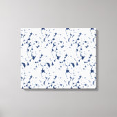 模様のある白と青の背景 キャンバスプリント (正面)