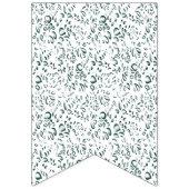 模様のある白と青の背景 バンティングフラッグ (第2の旗)