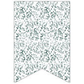 模様のある白と青の背景 バンティングフラッグ (第3の旗)