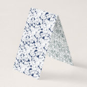 模様のある白と青の背景 名刺 (裏面)