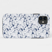 模様のある白と青の背景 Case-Mate iPhoneケース (裏面(横))