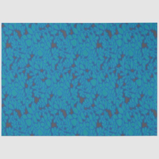 模様のある青と黒の背景 薄葉紙 (正面)