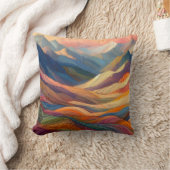 模様のカラフル響き クッション (ブランケット)