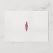 模様のデザイン赤と白 エンクロージャーカード (正面)