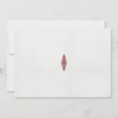 模様のデザイン赤と白 招待状 (正面)