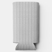 模様の入った白くて灰色の壁紙 スリム缶クーラー (裏面)