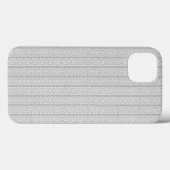 模様の入った白くて灰色の壁紙 Case-Mate iPhoneケース (裏面 (横))