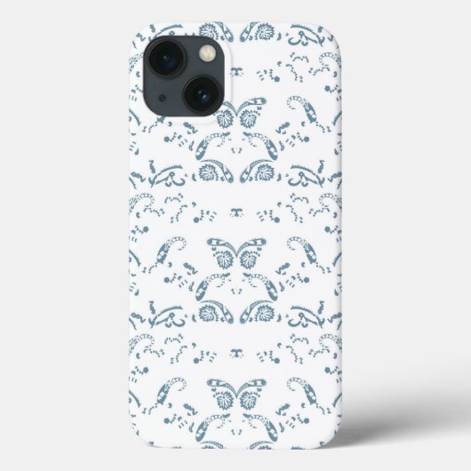 模様の入った青と白の壁紙 Case-Mate iPhoneケース (裏面)