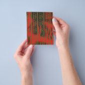 模様の白ストライプの色と茶色の壁紙 チラシ (手)