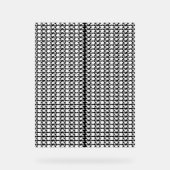 模様の白黒の写真 アクリルサイン (正面)