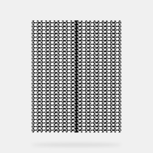 模様の白黒の写真 アクリルサイン (正面)