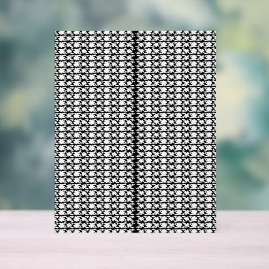 模様の白黒の写真 アクリルサイン (ニュートラル)