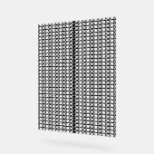 模様の白黒の写真 アクリルサイン (傾斜)