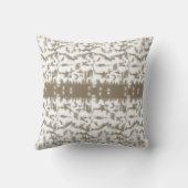 模様の白黒の写真 クッション (裏面)