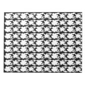 模様の白黒の写真 ノートパッド (正面)