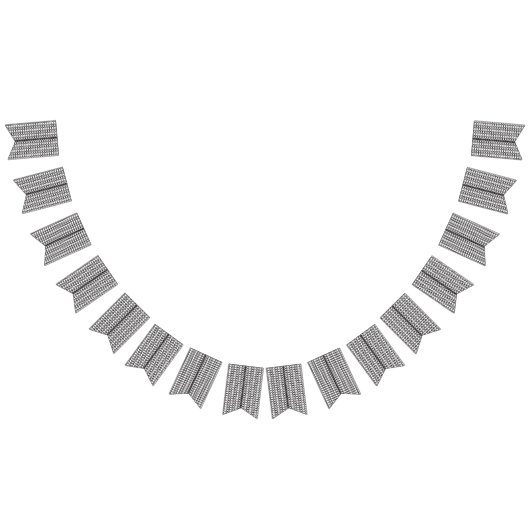 模様の白黒の写真 バンティングフラッグ (全)