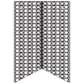 模様の白黒の写真 バンティングフラッグ (第2の旗)