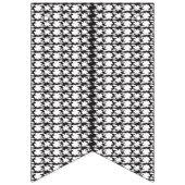 模様の白黒の写真 バンティングフラッグ (第3の旗)