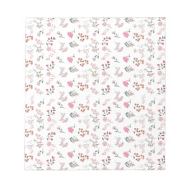 模様の繊細な花の詰め合わせ ノートパッド