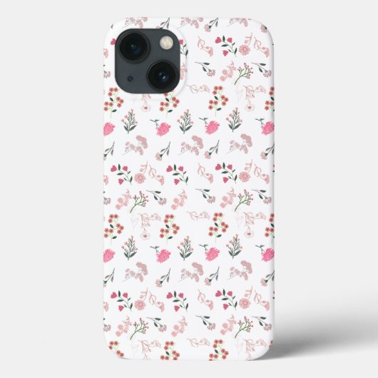 模様の繊細な花の詰め合わせ Case-Mate iPhoneケース (裏面)