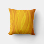 模様の黄金の織り波抽象芸術枕 クッション (正面)