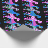 模様は大きな落ち着いた ラッピングペーパー (角)