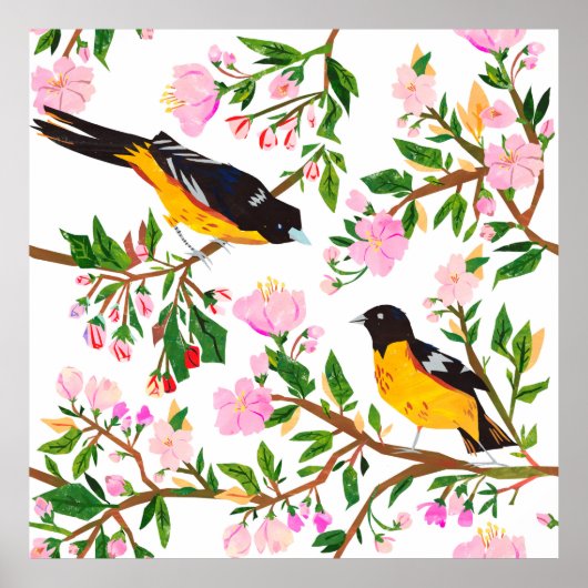 模様は鳥花だ。紋が出ている ポスター (正面)