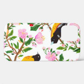 模様は鳥花だ。紋が出ている Case-Mate iPhoneケース (裏面 (横))