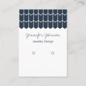 模様イヤリングホルダー表示カード 名刺 (正面)