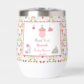 模様ベビーシャワー付きイチゴベビー衣装 (正面)