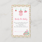 模様ベビーシャワー付きイチゴベビー衣装 エンクロージャーカード (正面)