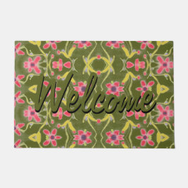 模様モダン付きドアマかわいらしット ドアマット