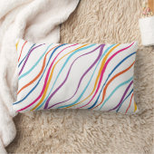 模様モダン色波腰枕 ランバークッション (ブランケット)