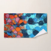 模様付き浴室タオルセット バスタオルセット (ハンドタオル)