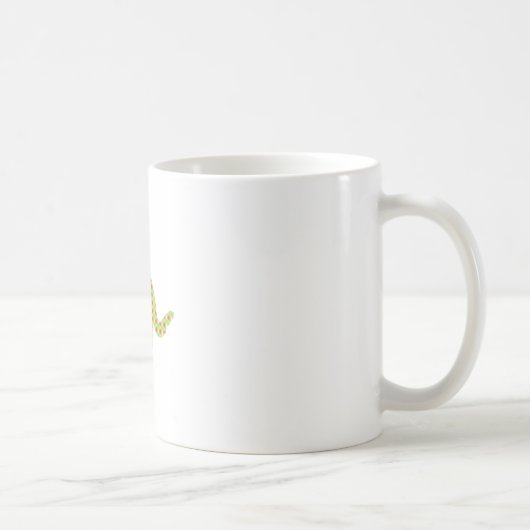 模様入り猫 コーヒーマグカップ (右)
