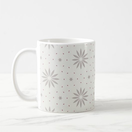 模様入り コーヒーマグカップ (左)