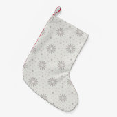 模様入り スモールクリスマスストッキング (正面 (吊り時))