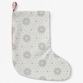模様入り スモールクリスマスストッキング