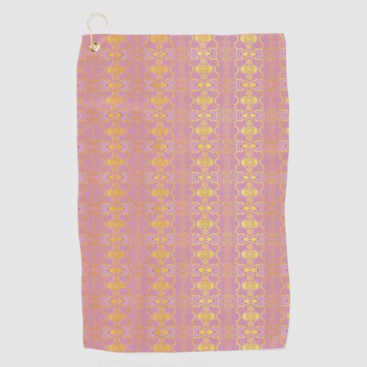 模様抽象芸術 ゴルフタオル (正面)