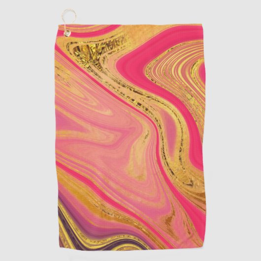 模様抽象芸術 ゴルフタオル (正面)